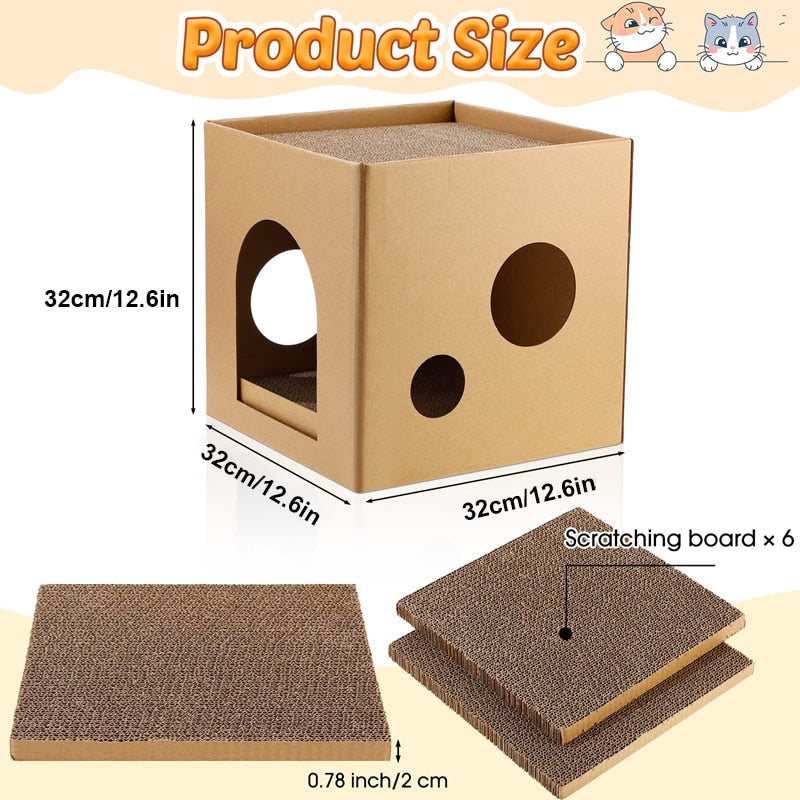 Cat Cardboard Kitty Scratcher Pads