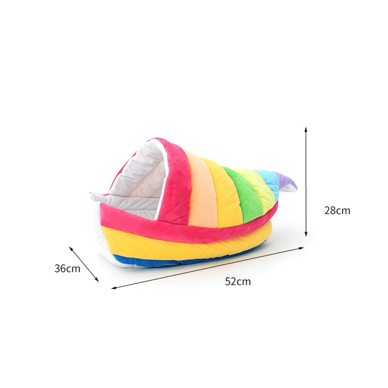 Rainbow Boat Pet Sofa Bed