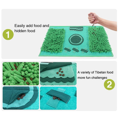 Green Field Dog Snuffle Mat