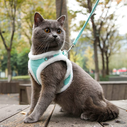 Soft Rabbit Fur Cat Harness
