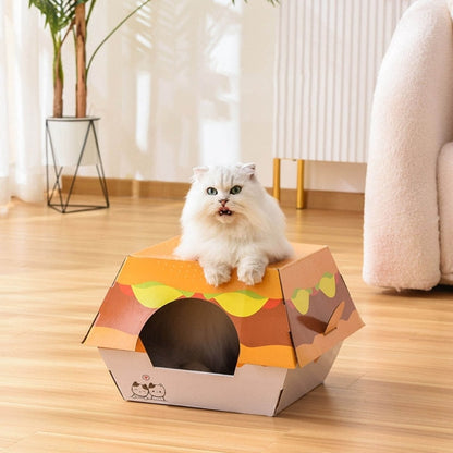 Cute Cats Scratchers Cardboard House
