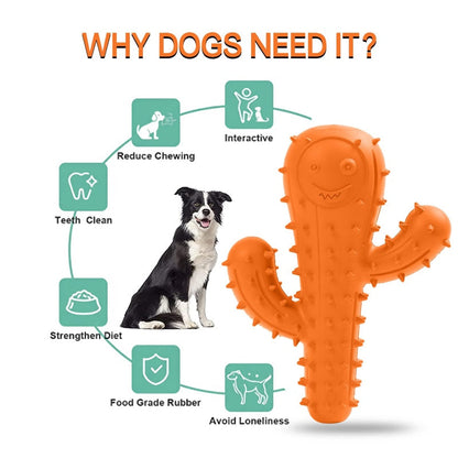 Interactive Squeaky Cactus Dog Toys