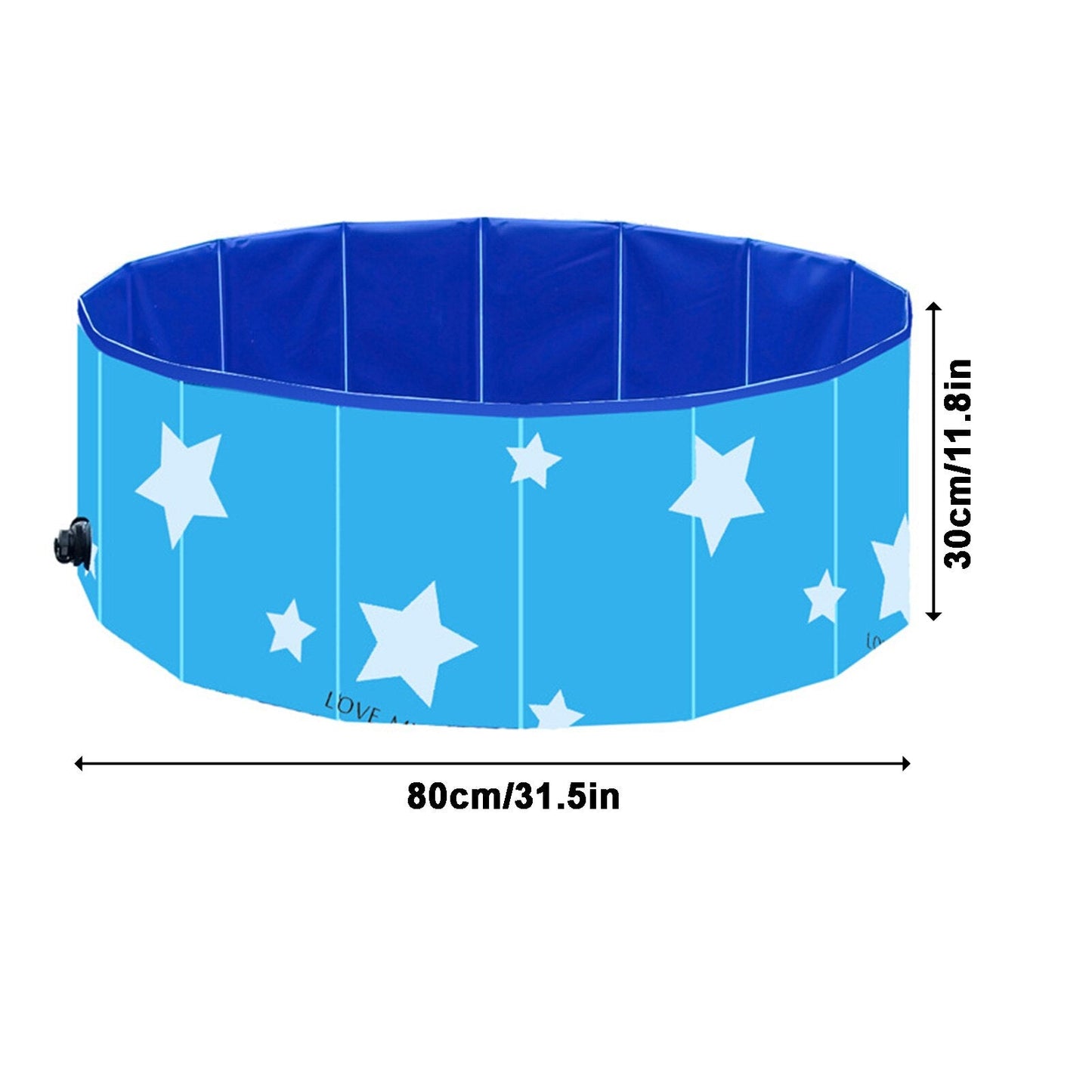 Star Print Dog Swimming Pool