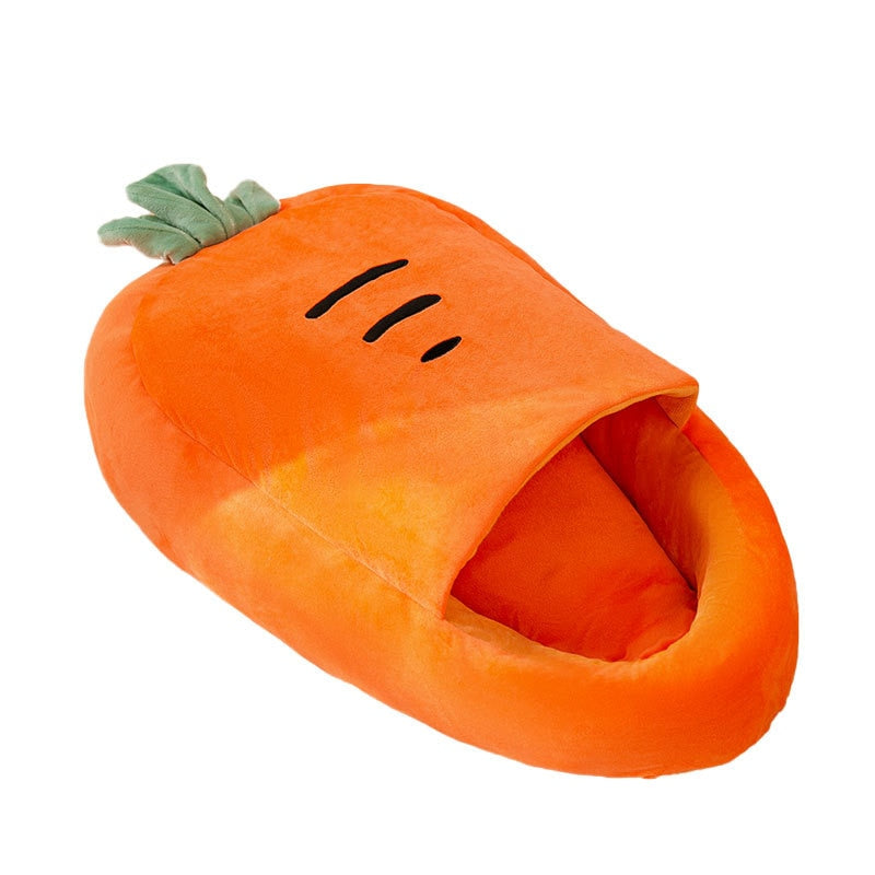 Soft Fleece Carrot Dog Bed