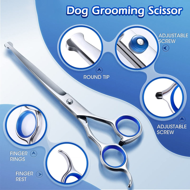 5 In 1 Professional Dog Scissors Kit