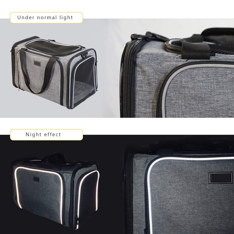 Luxury 2 Side Expandable Dog Carrier