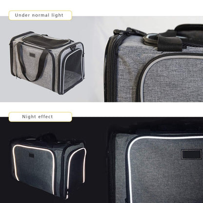 Luxury 2 Side Expandable Dog Carrier