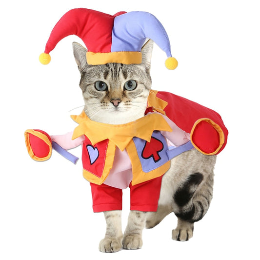 Funny Halloween Clown Pet Costumes