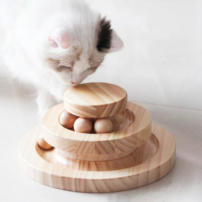 2 Layers Cat Track With Balls Toys