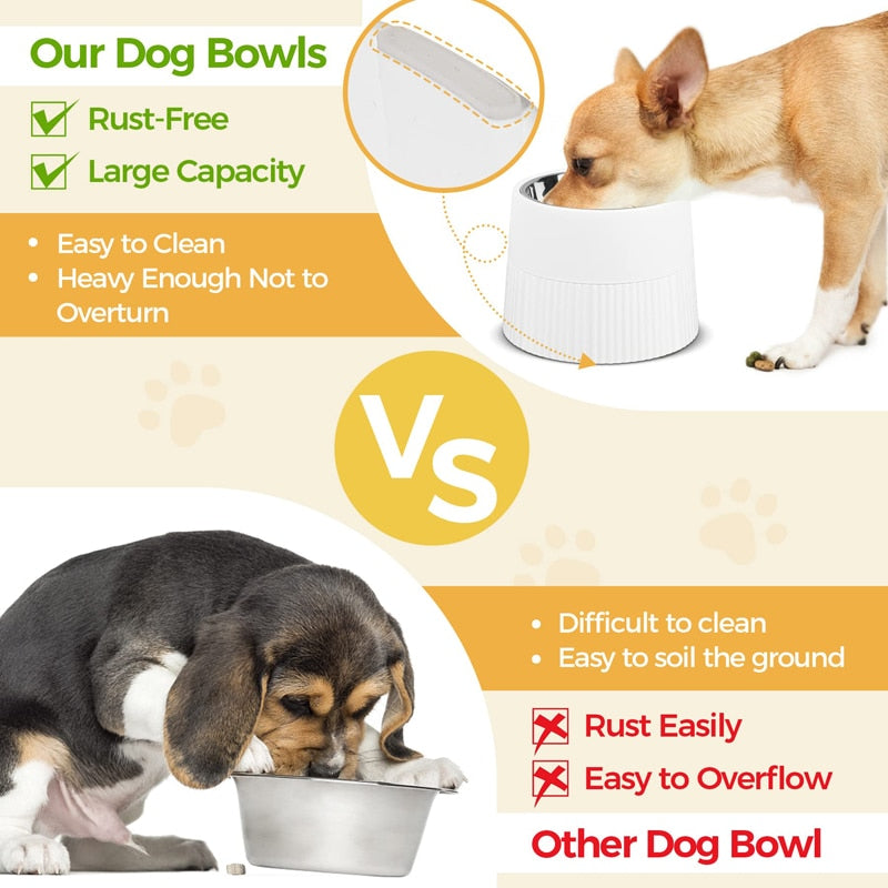 Tower Design Elevated Dog Bowl