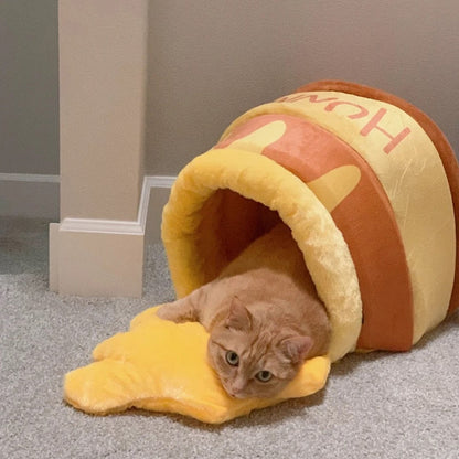 Pooh Bear Honeypot Cat Bed