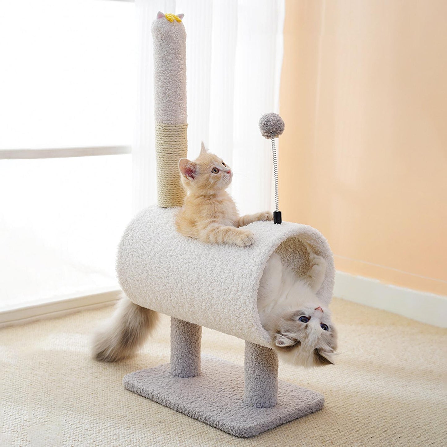 Interactive Cat Tunnels Tube Scratcher