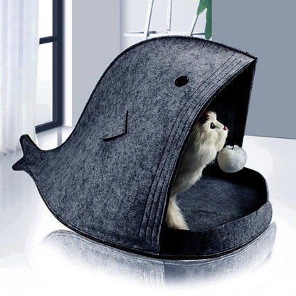 Foldable Shark Shaped Pet House