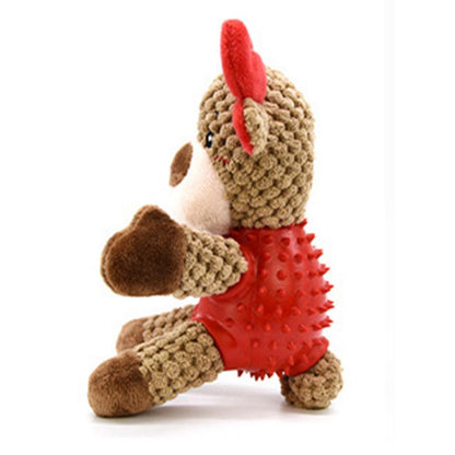 Squeaky Plush Elk Dog Toys