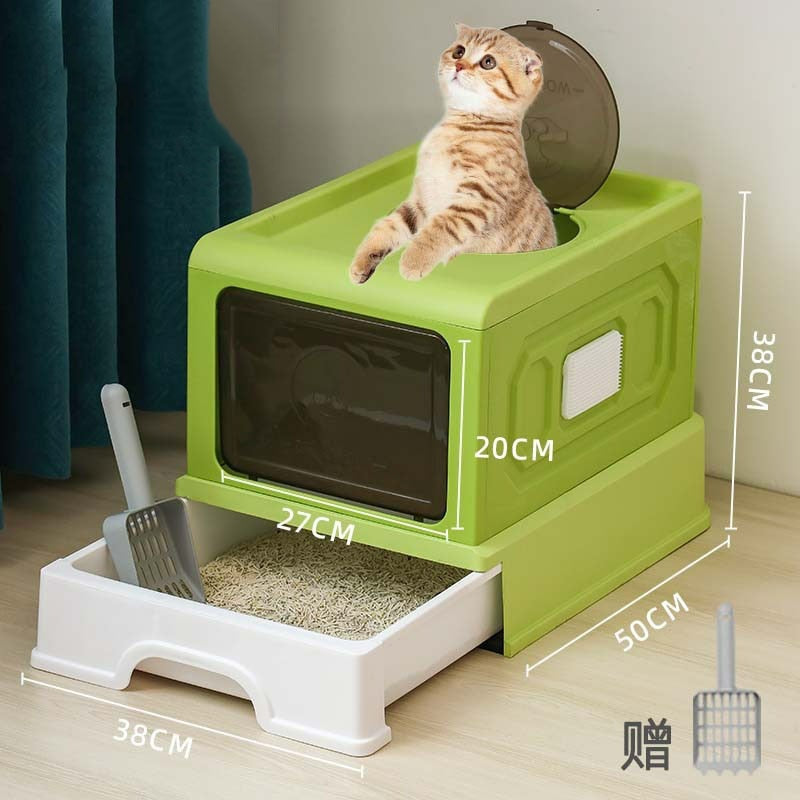 Large Drawer Fully Closed Cat Litter Box