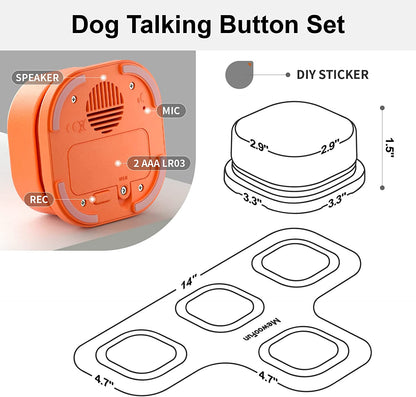 Interactive Bell Ringer Dog Talking Button