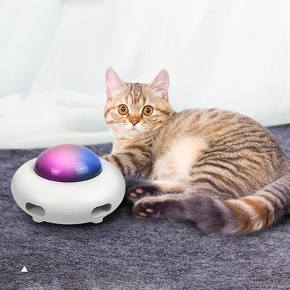 Rotating UFO Interactive Cat Toy