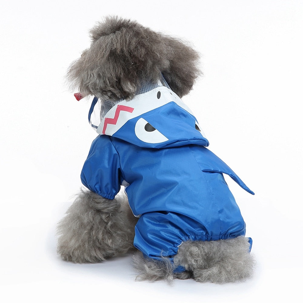 Shark Style Dog Raincoat