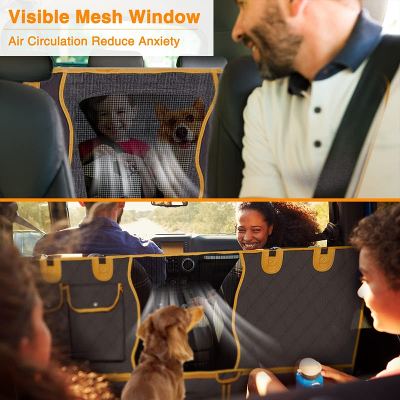 Visible Window Waterproof Dog Car Seat Covers