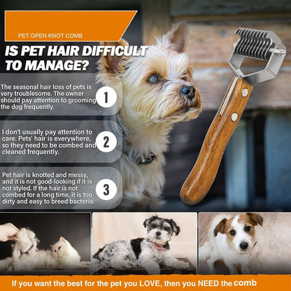 Professional Pet Dematting Undercoat Brush