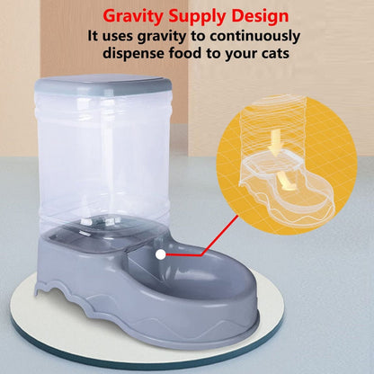 3.5L Automatic Tilted Slope Pet Feeders