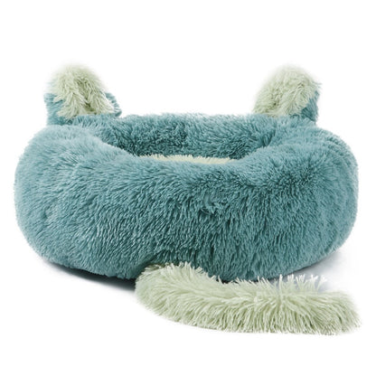 Luxury Plush Calming Round Dog Bed