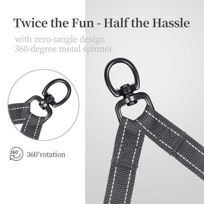 Double Extension Double Dog Leash