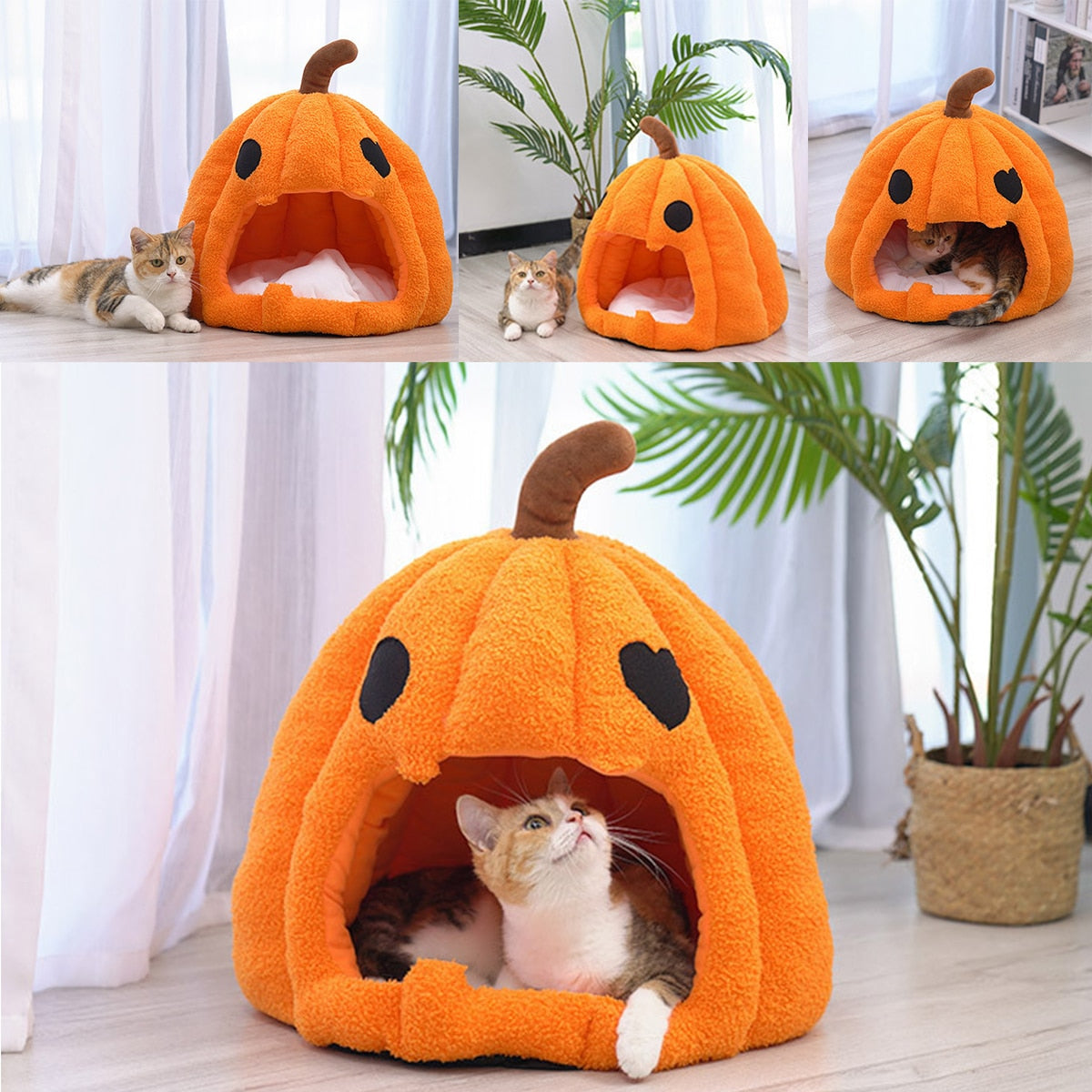 Halloween Pumpkin Pet Bed