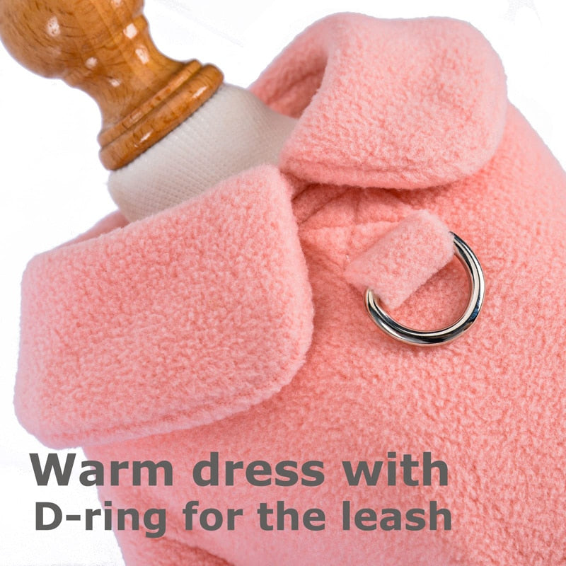 Thermal Thick Dog Fleece Dress