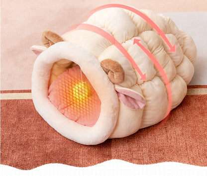 Cute Snail Deep Sleep Cat Bed