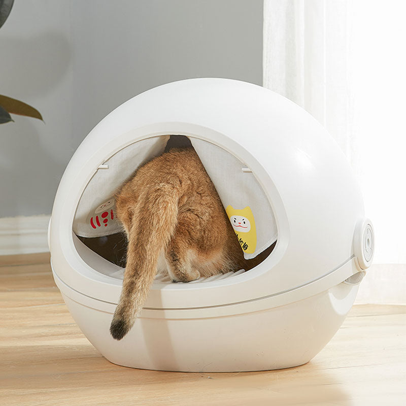 Enclosed Space Capsule Cat Litter Box