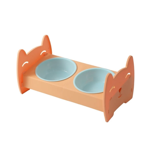 Elevated Detachable Pets Double Bowls