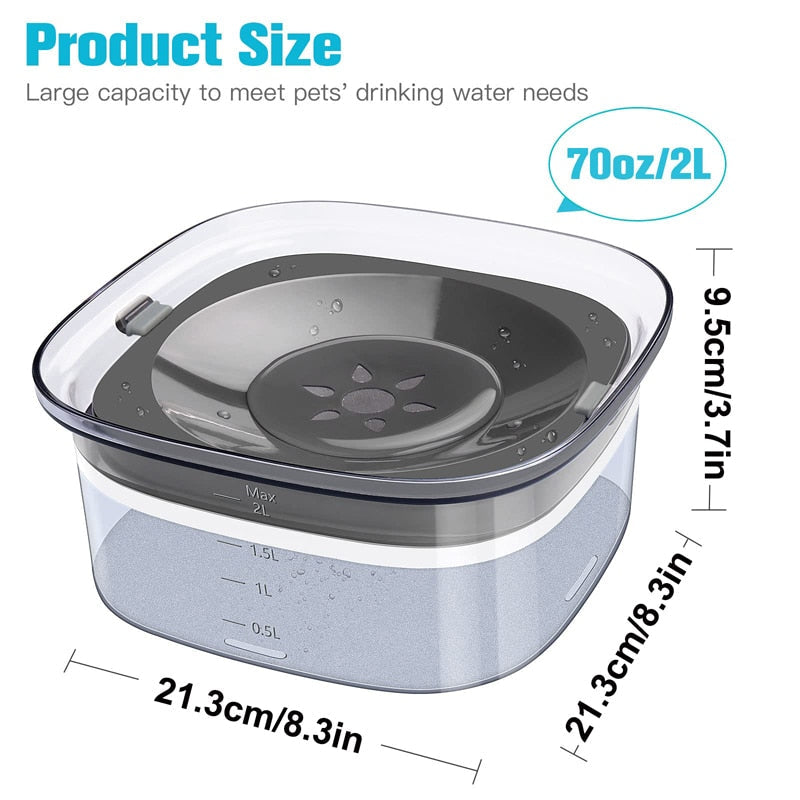 2L Visible Level Dog Water Feeder