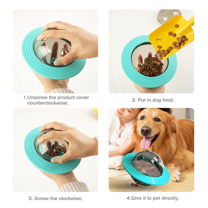 Flying Saucer Dog Slow Feeder Toys