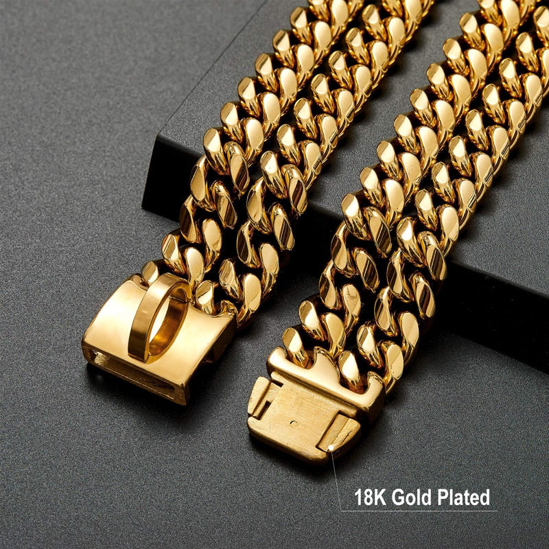 Heavy Duty Strong Cuban Dog Chain