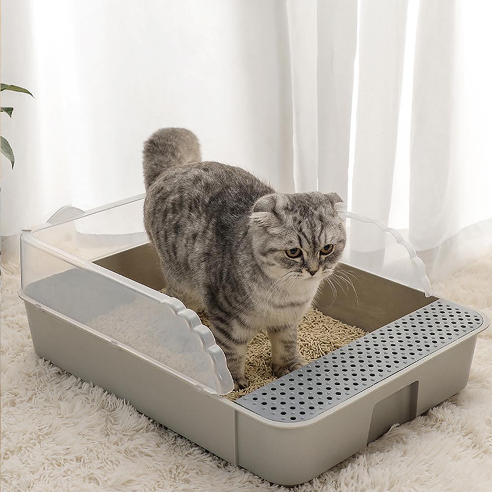 Semi Closed Cat Litter Box Basin