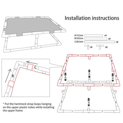 Pet Elevated Canvas Bed