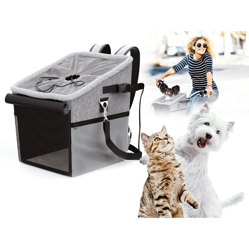 Breathable Padded Dog Bike Carrier