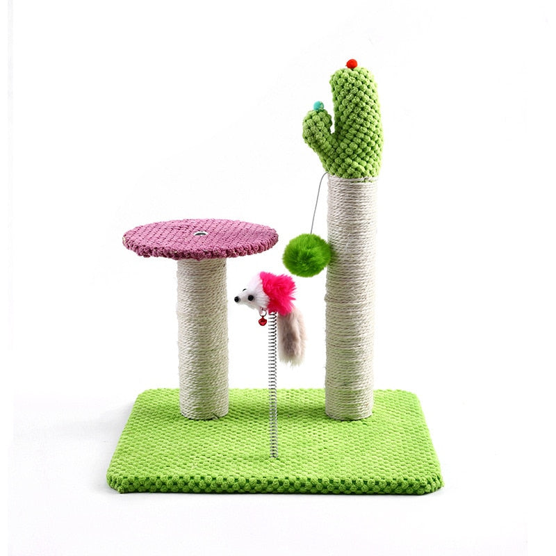 Funny Cactus Climbing Cat Rack