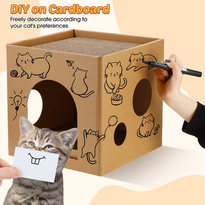 Cat Cardboard Kitty Scratcher Pads