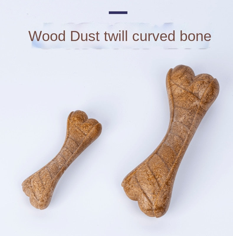 Natural Wood Powder Dog Chew Toy