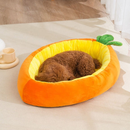 Carrot Shape Soft Carrot Cat Bed