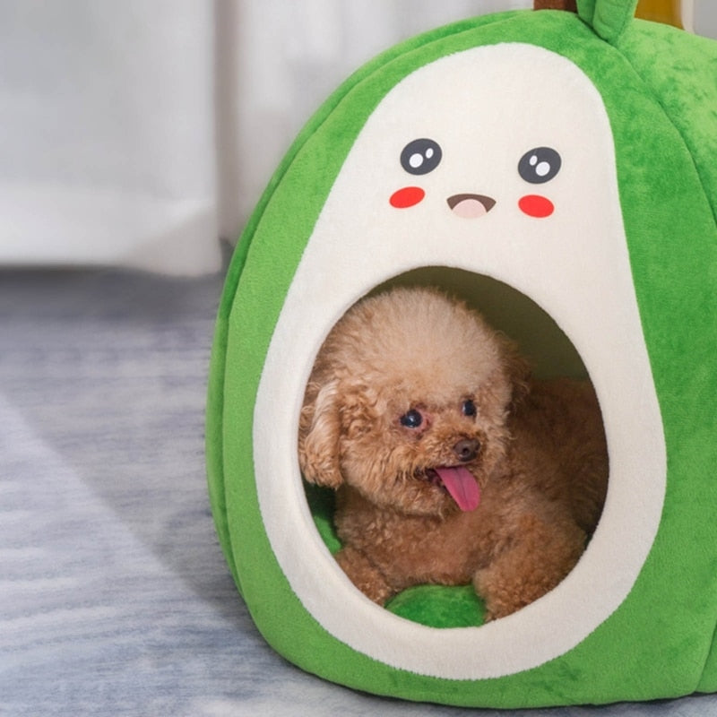 Cartoon Avocado Pet Bed