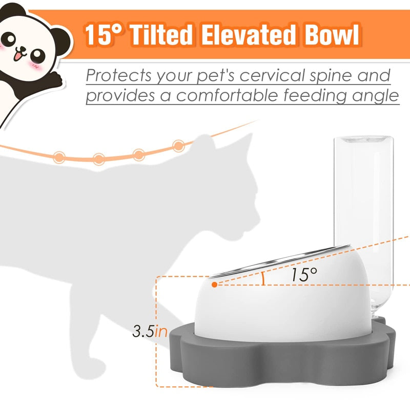 Stainless Steel Panda Design Pet Bowl