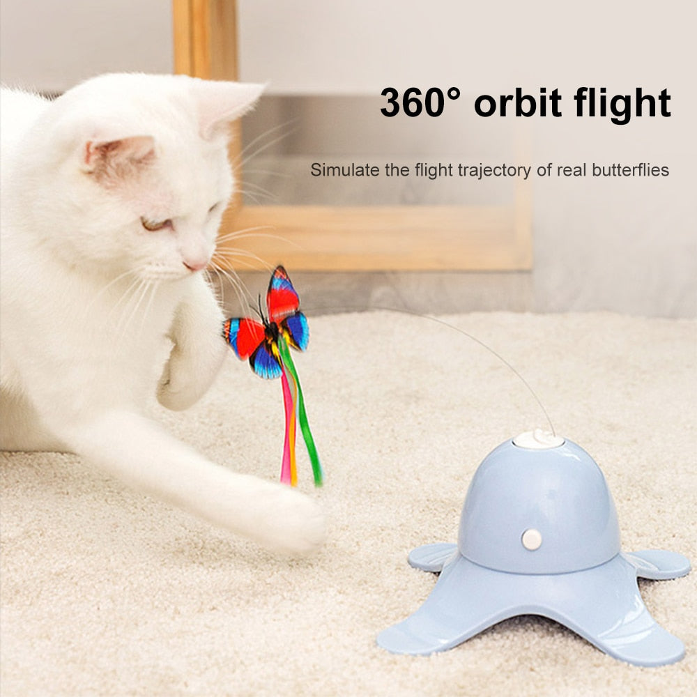 Smart Glowing Butterfly Cat Toy