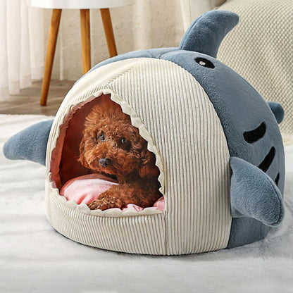 Cute Cartoon Shark Pet Bed