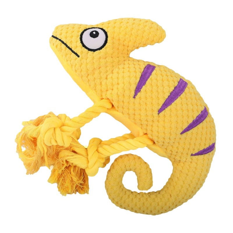 Squeaky Lizard Dog Chew Toy