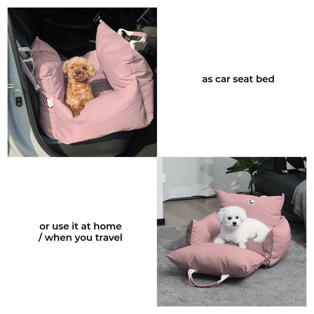 Double Sided Fabric Pet Car Seat Bed