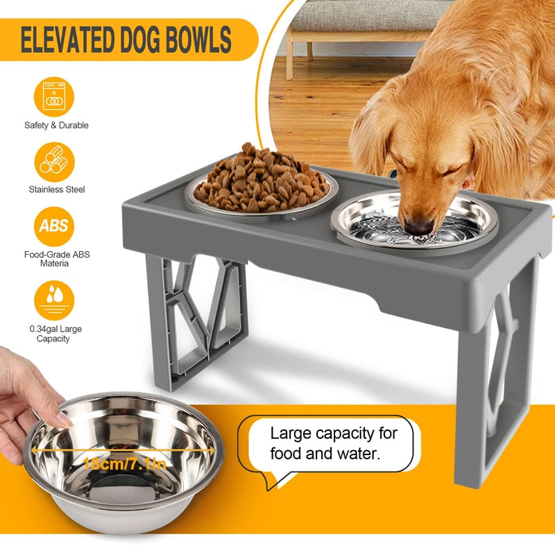 Super Large Capacity Elevated Dog Bowl