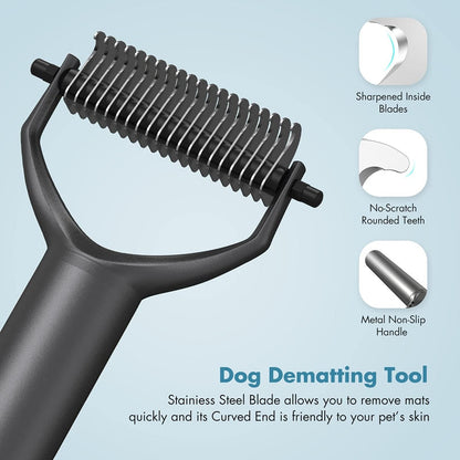 Metal Handle Dematting Dog Brush